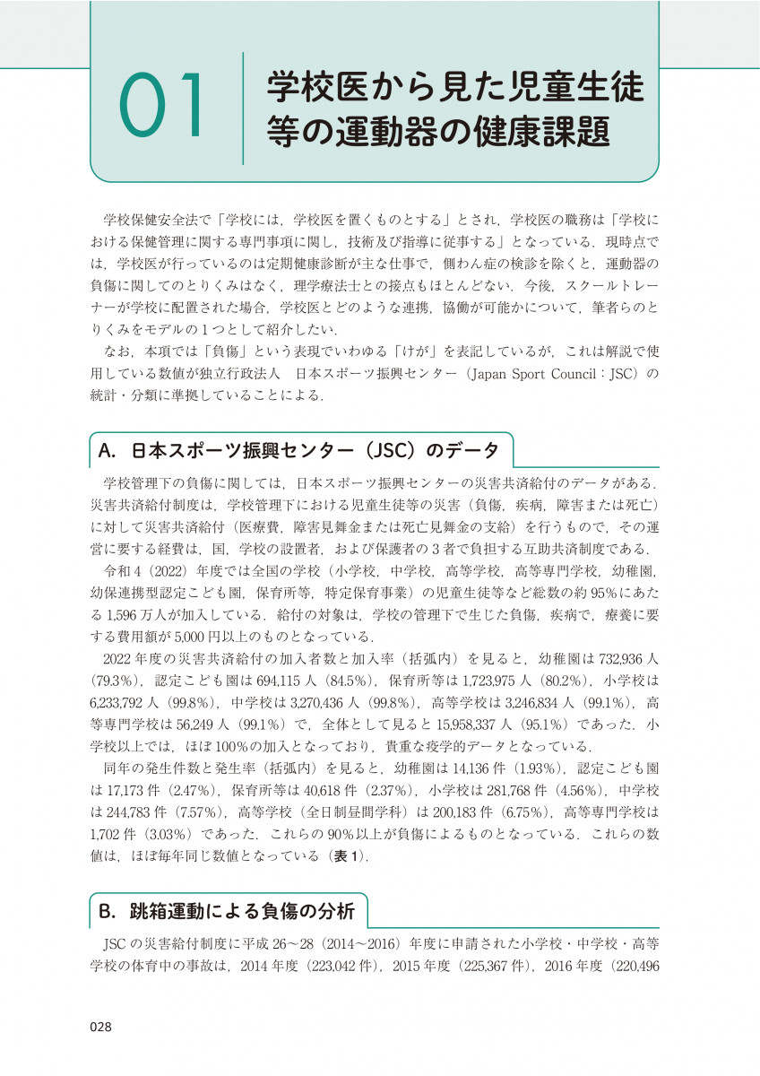 理学療法士のための学校における運動器疾患・障害予防教育マニュアル